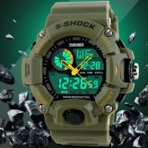 SKMEI S-SHOCK Multifuncionais 50M resistente à água relógios eletrônicos de quartzo para homens