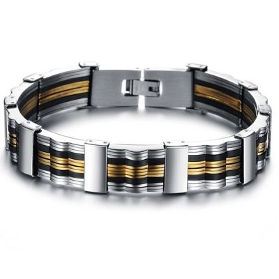 Bracelete De Aço De Titânio De Bracelete De Homens De 21,5cm Men Cool